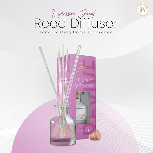 Brooklyn Fragrance Co Peony Prosecco Reed Diffuser