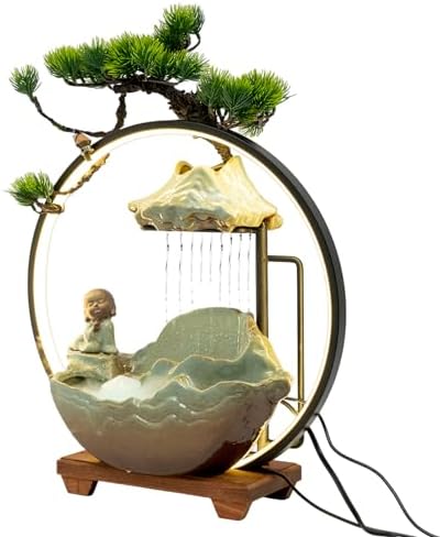 Big Fountain for Table Top - Indoor Waterfall with LED and Reflux Incense 1