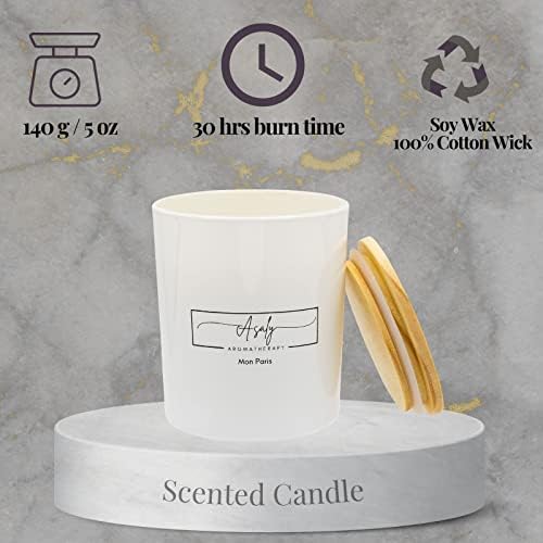 ASALY Luxury Candle Gift Set with 2 Candles and 1 Diffuser