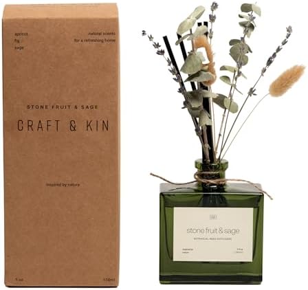Craft Kin Reed Diffuser Set with Dried Flowers