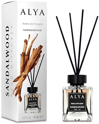 Sandalwood Reed Diffuser for Home - 100ml Long Lasting Aroma