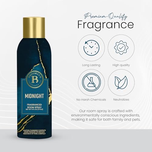 Brooklyn Fragrance Co Marble Room Spray - 6 Fl oz Midnight Air Freshener