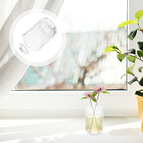 Healifty 2pcs White Glass Diffuser Bottles