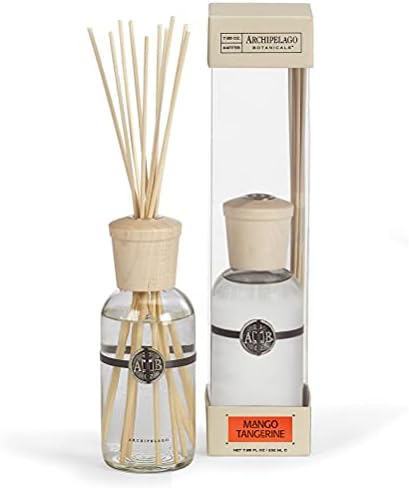 Archipelago Botanicals Mango Tangerine Reed Diffuser Set