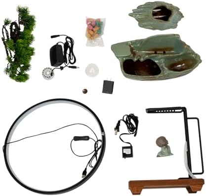 Big Fountain for Table Top - Indoor Waterfall with LED and Reflux Incense 1