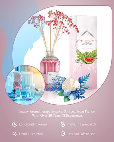 MIZZEO Reed Diffuser Set Watermelon Warm Cinnamon