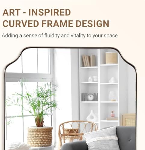 Andy Star 30x40 Inch Brushed Nickel Mirror