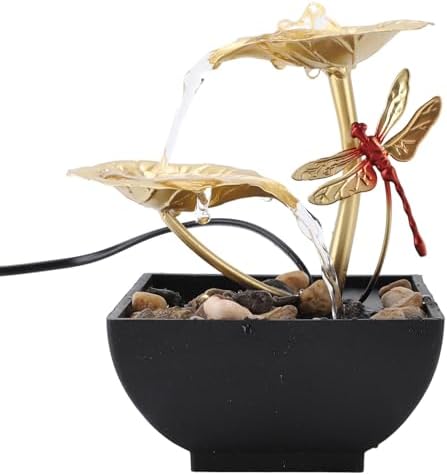 Zerodis USB Tabletop Fountain with Dragonfly Design