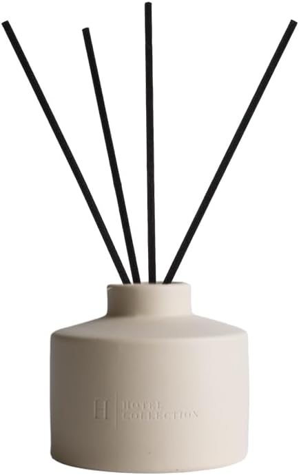 Hotel Collection Ceramic Reed Diffuser Set - Oud Wood Leather Sandalwood