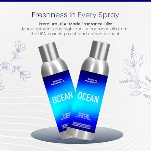 Brooklyn Fragrance Co Ocean Room Spray - 6 Fl Oz Premium Freshener