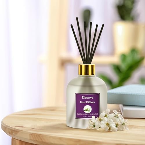 Eucalyptus Leaf Mint Reed Diffuser Set 67fl oz with 8 Sticks