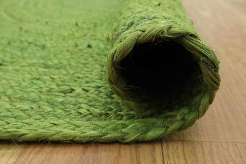 CASAVANI Decorative Kilim Octagon Area Rug Green