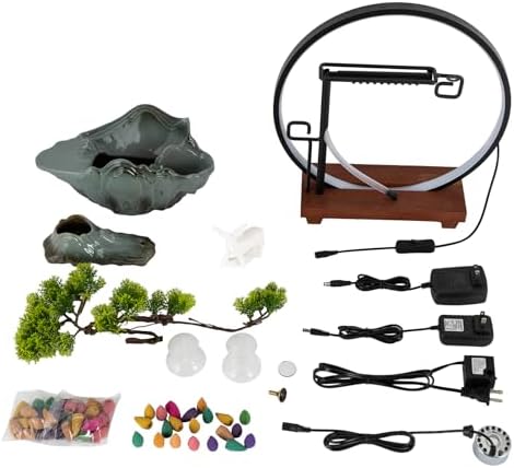 Tapischion Tabletop Fountain with Light Atomizer