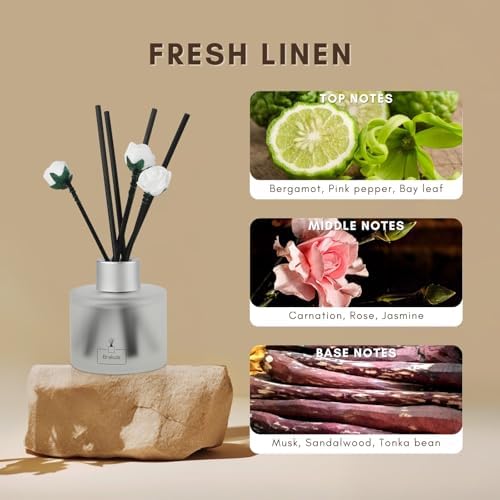 Brakula Reed Diffuser Set - Fresh Linen Scent
