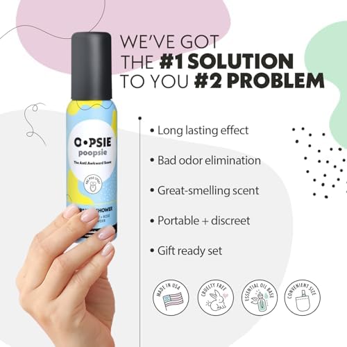 Morning Shower Before After Toilet Spray 2oz - Portable Odor Eliminator