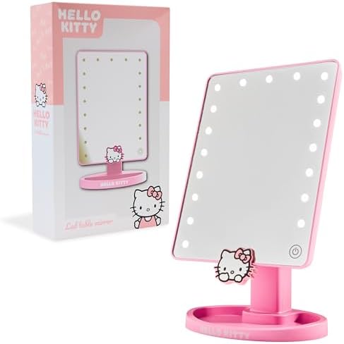 Hello Kitty Vanity Mirror with LED Touchscreen and Trinket Tray
