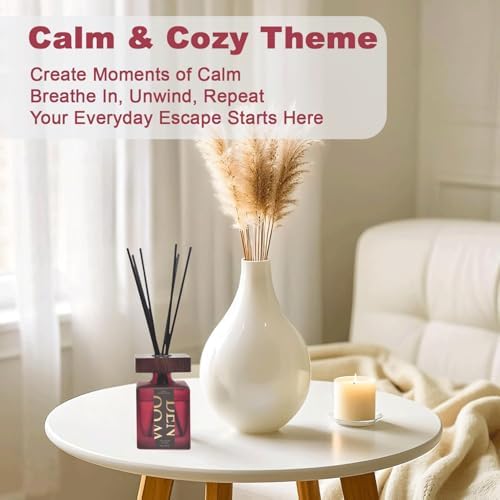 Wlinder Luxury Reed Diffuser Set 67 Oz Wild Rose