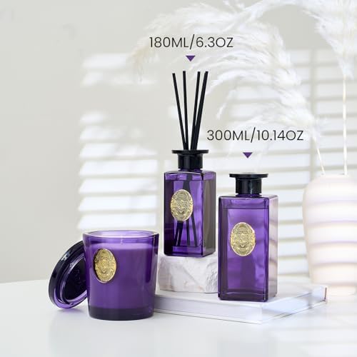 MSENSE 63 Oz Reed Diffuser Set Lavender Eucalyptus