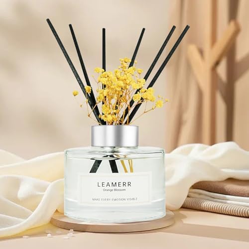 LEAMERR Reed Diffuser Set Orange Blossom 7 Fl Oz
