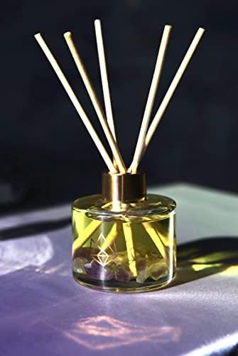 Crystal Infused Reed Diffuser 4 Oz Amethyst Lavender Bergamot Frankincense