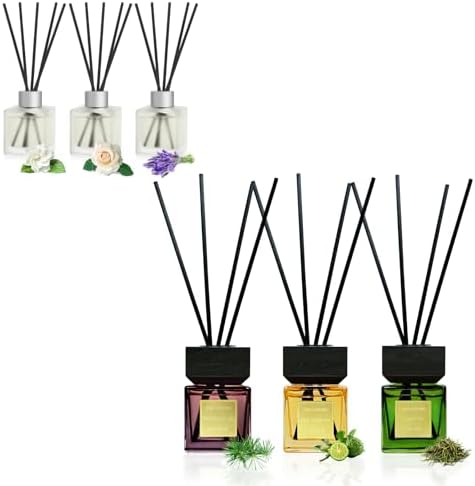 Aeeteek Reed Diffuser Set of 3 with Fragrance Oil