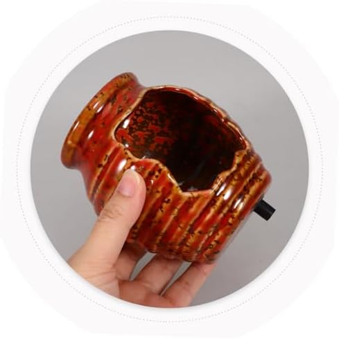 Ceramic Jar Water Fountain Rustic Zen Decor for Indoor and Outdoor Use