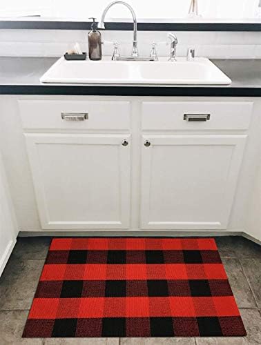 Ukeler Buffalo Check Rug 2 x 3 Machine Washable