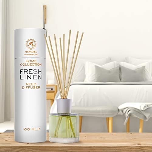 AROMATIKA Fresh Linen Reed Diffuser 34 Fl Oz