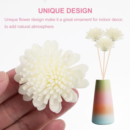 100pcs White Reed Diffuser Flowers Set