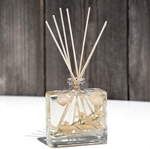 ANDALUCA White Selenite Sandalwood Reed Diffuser Set