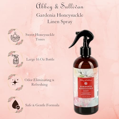 Abbey Sullivan Linen Spray Gardenia Honeysuckle 16 oz Pack of 2
