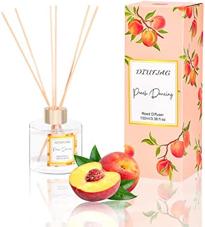 DIUFJAG 150ml and 100ml Peach Reed Diffuser Set