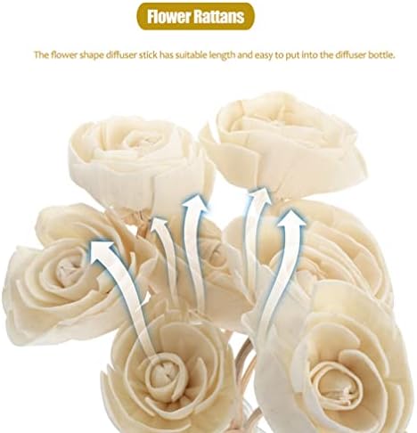 Flower Reed Diffuser Set 9Pcs Aroma Sticks Fireless