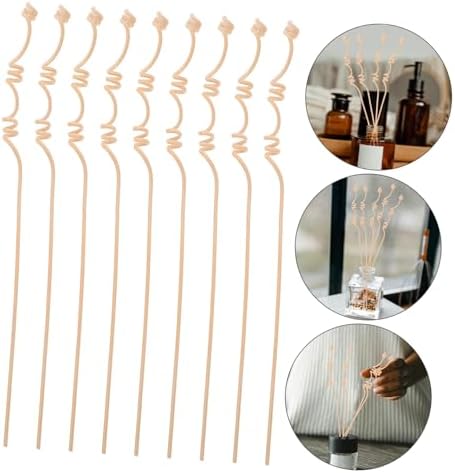 ABOOFAN 20pcs Multi-Spiral Rattan Diffuser Sticks for Essential Oils