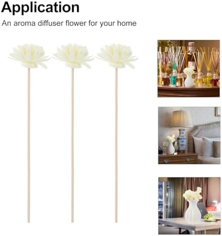 Lurrose 30pcs Flower Reed Diffuser Sticks Set