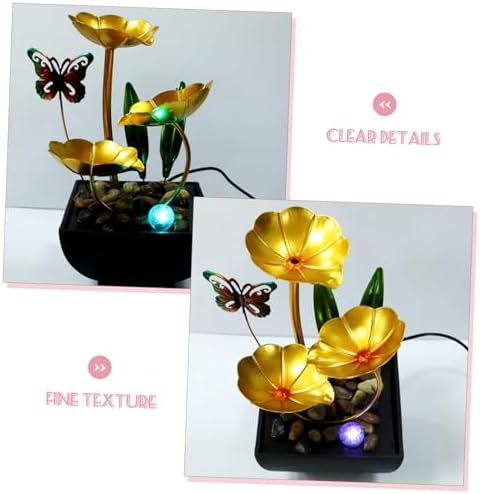 Vaguelly Solar-Powered Tabletop Fountain with Realistic Water Flow