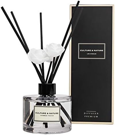 Culture Nature Summer Peach Reed Diffuser Set 67oz