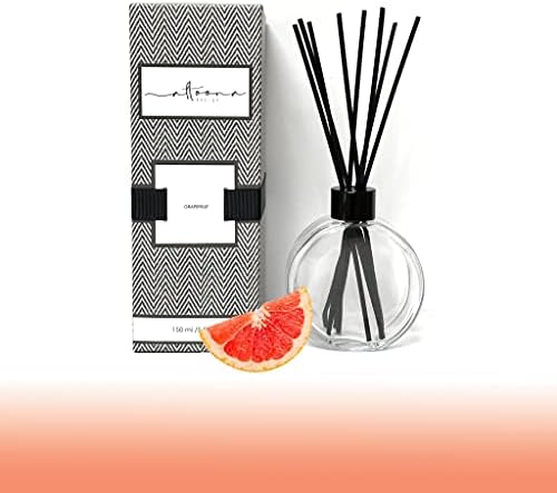 Altoona Reed Diffuser Set 5oz Scented Oil Black White Gift Box Grapefruit