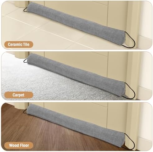Under Door Draft Stopper Heavy Duty 36 Inches Grey