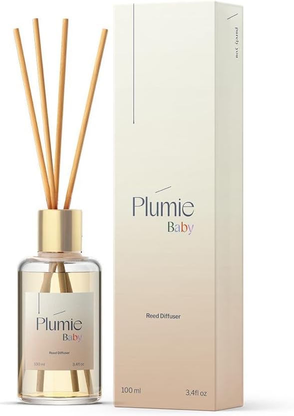 Plumie Baby Reed Diffuser - 34 oz Gentle Nursery Scent