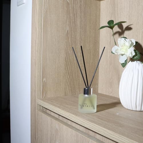 3 Pack Fragrance Reed Diffuser Set with 12 Black Fiber Sticks