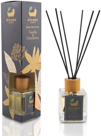 Eco Bath London Reed Diffuser Set - Vanilla Cinnamon