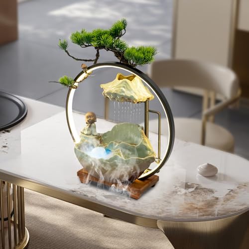 Indoor Waterfall Fountain with Light and Mist