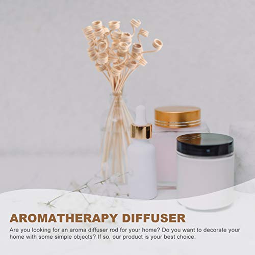 20Pcs Wavy Reed Diffuser Sticks Natural Rattan Khaki