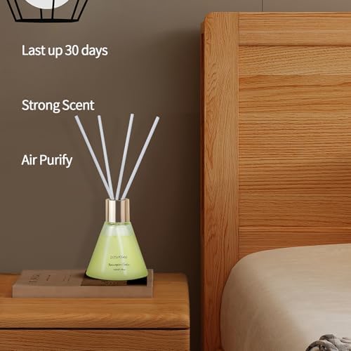 3 Pack Reed Diffusers with 24 Fiber Sticks Citrus Cedar Grapefruit Scent