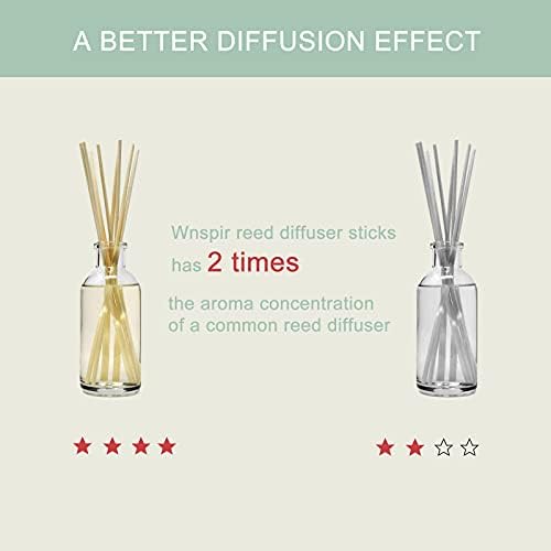 Wnspir 100PCS Reed Diffuser Sticks 10 Inch Natural Rattan