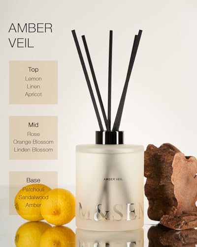 MSENSE Amber Lemon Reed Diffuser Set