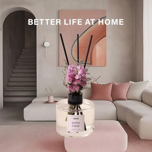 Flower Reed Diffuser Set with Essential Oils and Dried Flowers