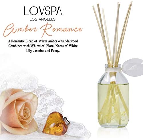 LOVSPA Amber Romance Reed Diffuser Set