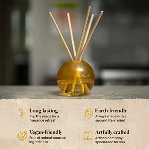 Paddywax Retro Glass Dusk Reed Diffuser Set